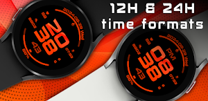 Red Emotion Watch Face Screenshot 0