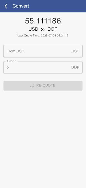 USD to DOP Screenshot 1
