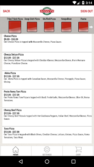 Sonny's Pizzeria Screenshot 2