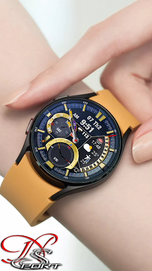 [N-SPORT600] RED YL Watch Face Screenshot 0