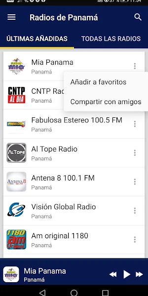 Panamanian Radio Stations Screenshot 1