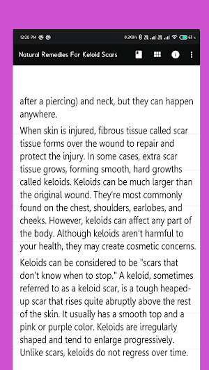 Natural Remedies For Keloid Sc Screenshot 0