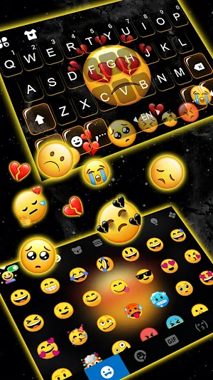 Broken Heart Gravity Keyboard Background Screenshot 2