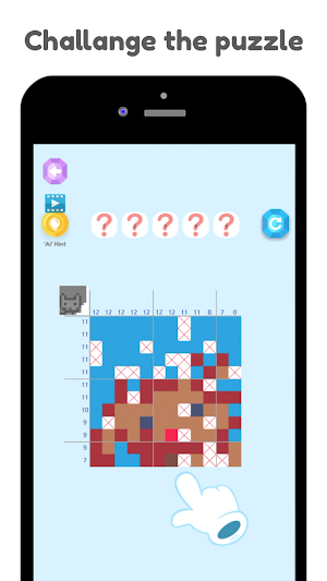 Dynogram - Dynamic nonogram, Dynamic drawing logic Screenshot 2