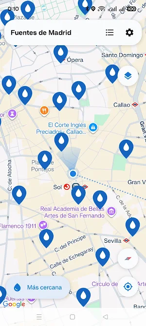 Madrid Drinking Fountains Screenshot 1
