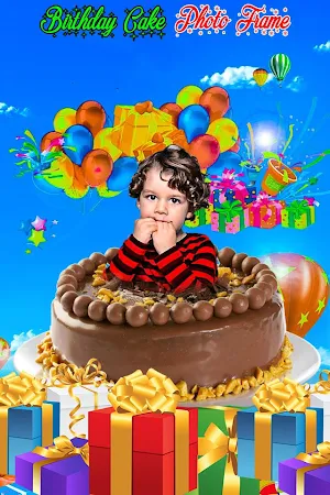 Birthday Cake Photo Frame Screenshot 1