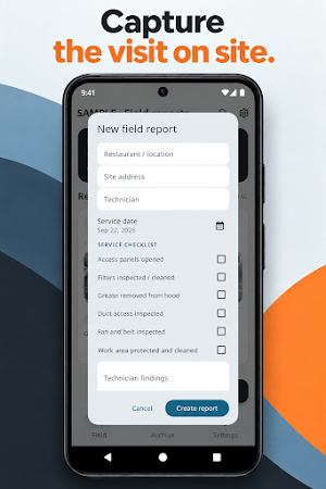Hood Cleaning Reports Screenshot 2