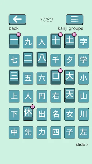 Kanji Swipe - Tile Sliding Puzzle Game Screenshot 3
