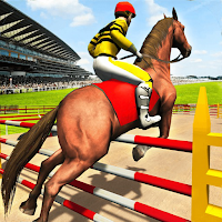Horse Jumping Racing Champion