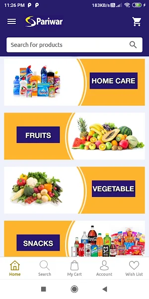Pariwar Mart - Daily needs are Screenshot 1