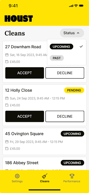 Housekeeping app by Houst Screenshot 1