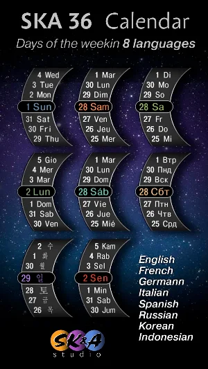 SKA 36 Calendar Screenshot 2