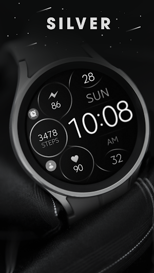 Minimal Rose Gold 3 watch face Screenshot 3