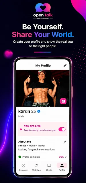 Open Talk (Gay - Dating) Screenshot 3