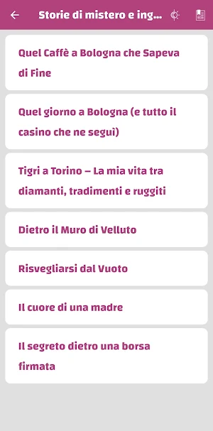 Storie Senza Filtra Screenshot 2