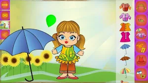 Cute Doll Dress Up Puzzle Screenshot 1