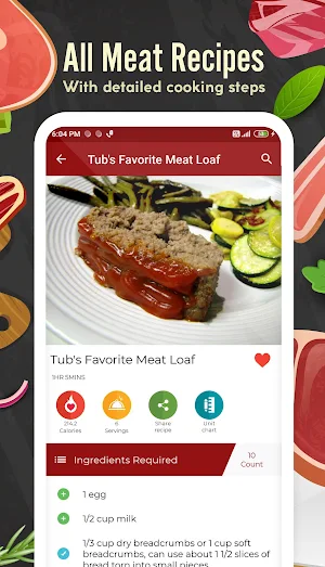 Meat Recipes Screenshot 2