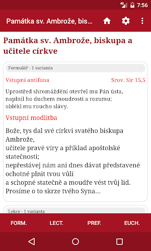Misál na rok 2019/20 Screenshot 2