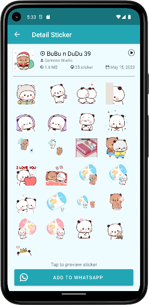 Bubu Dudu Animated WASticker Screenshot 2