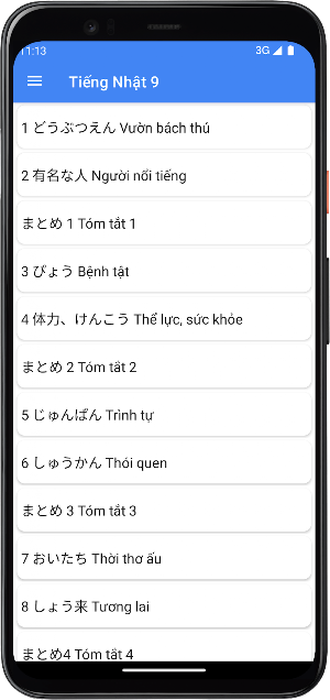 Tiếng Nhật Lớp9 Screenshot 3