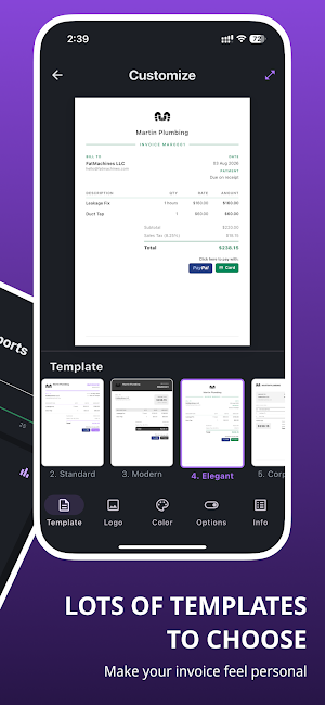 Bill To: Invoice Maker App Screenshot 2