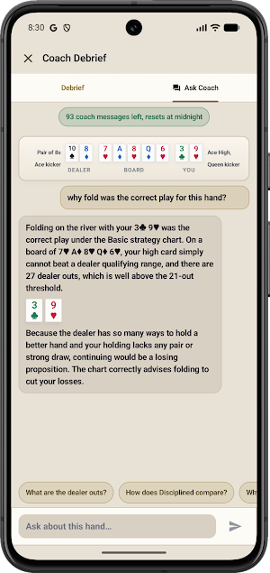 Ultimate Texas Hold'em Coach Screenshot 2