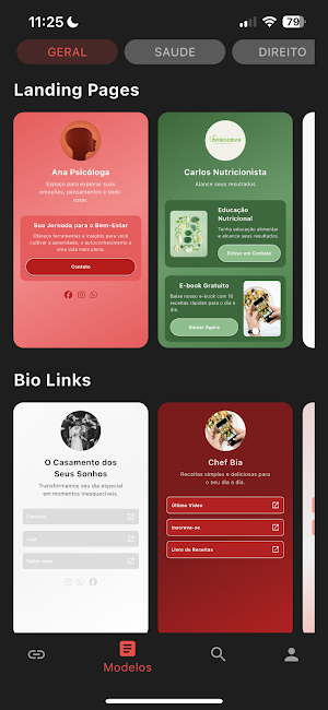 Criador de sites Screenshot 0