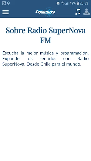 Radio SuperNova Chile Screenshot 3