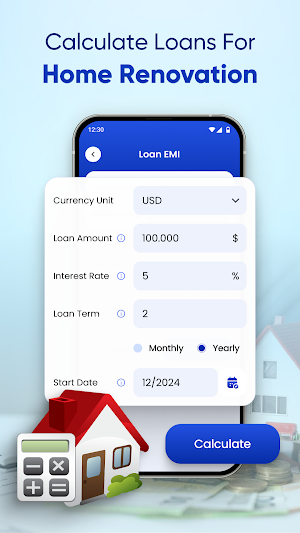 Loan EMI & Mortgage Calculator Screenshot 1