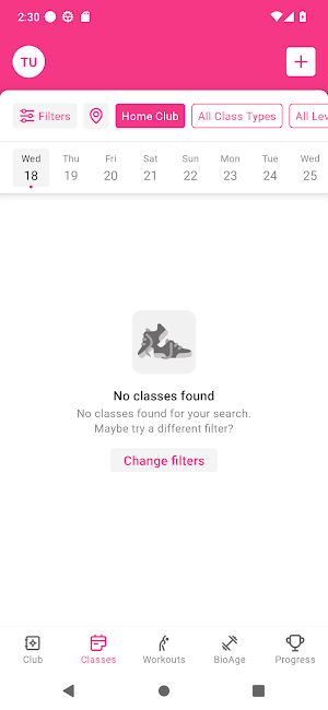 Pink Frauen Fitness Screenshot 2