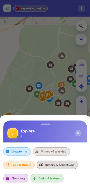 Roamless: Offline Travel Map Screenshot 2