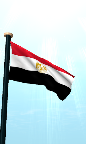 Egypt Flag 3D Free Wallpaper Screenshot 1
