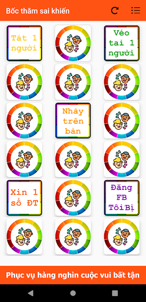 Trò chơi bốc thăm sai khiến Screenshot 3