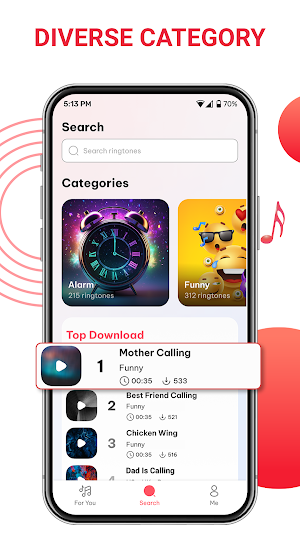 Ringtones Songs for Android Screenshot 1