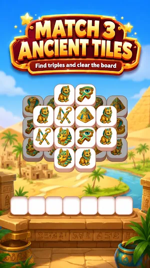 Pharaoh Tiles - Triple Match Screenshot 0