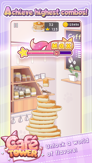 Café Tower: Stack Your Way Screenshot 1