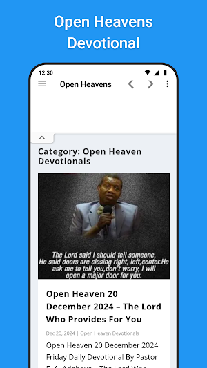 Open Heaven Devotional 2025 Screenshot 0