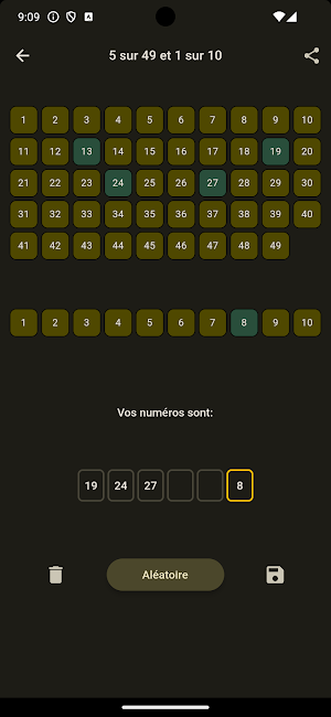 Numéros de loterie Screenshot 3