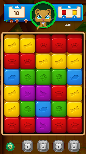 Kitty Blocks - Match 3 Puzzles Screenshot 0