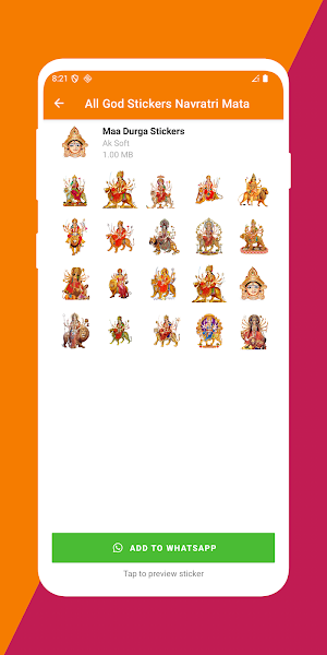 All God Stickers Navratri Mata Screenshot 3