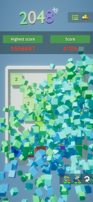 2048 Remake 3D - Merge Puzzle Screenshot 1