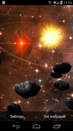 Asteroid Belt Live Wallpaper Screenshot 3