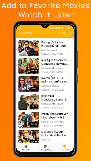 South Indian Hindi Movies App Screenshot 3