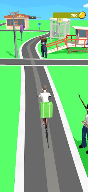 Paperboy scooter game Screenshot 3