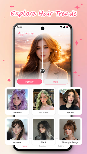 Inception Hair: AI Hairstyle Screenshot 2