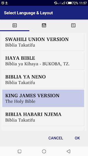 Biblia Tafsiri Mbalimbali Screenshot 0