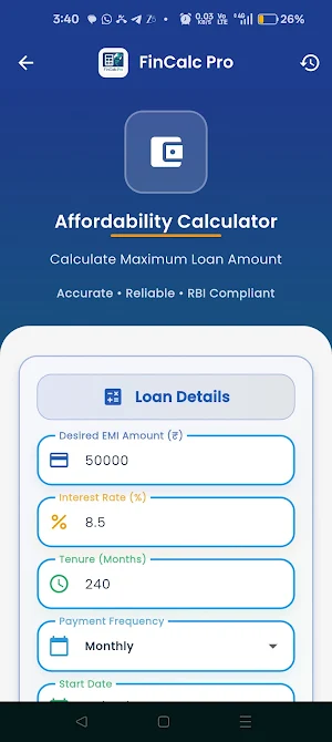 FinCalcPro Screenshot 3