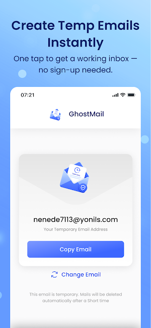 Temporary Email Service Screenshot 1