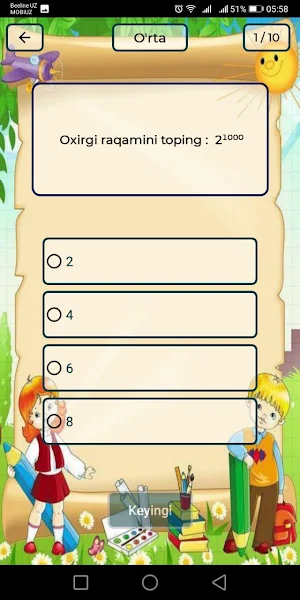 Matematik testlar Screenshot 1