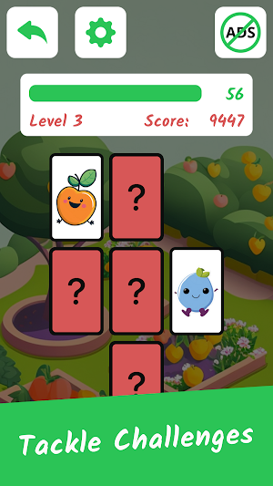 Kids Memory Game: Fruits Screenshot 2